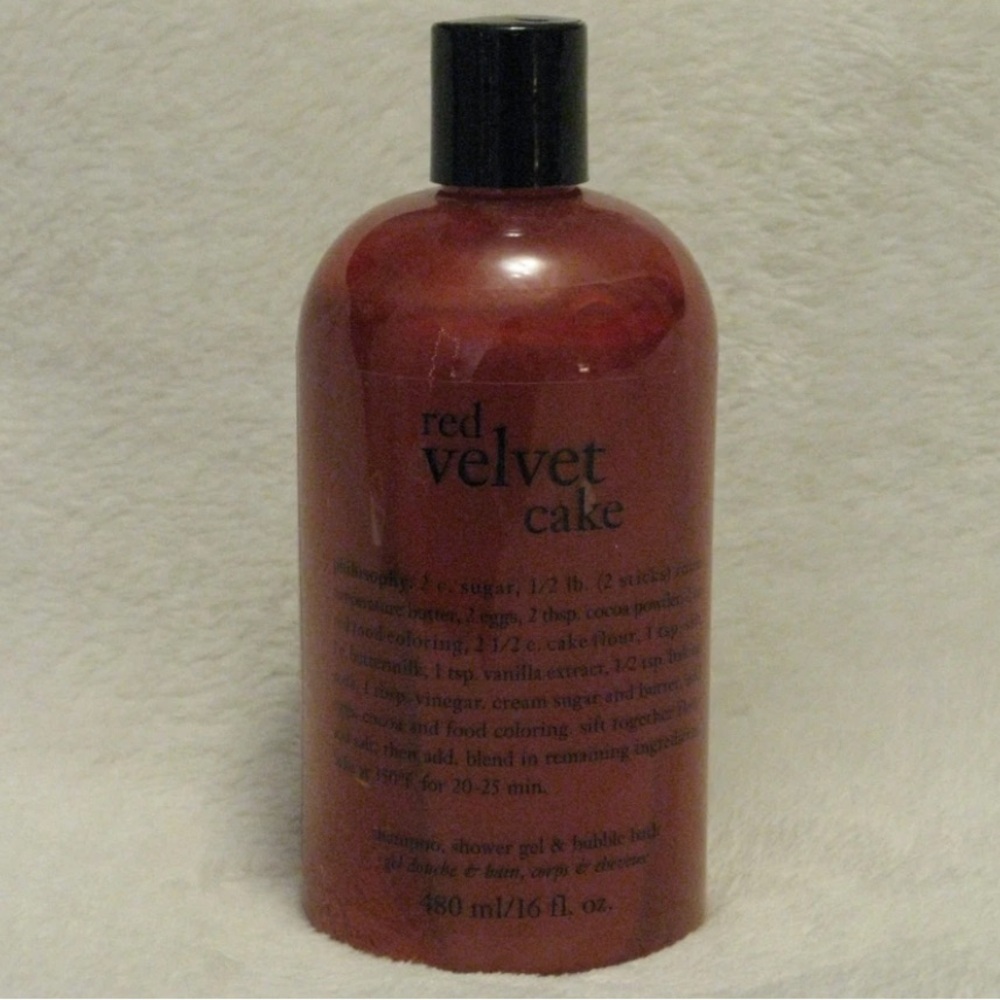 Philosophy 'Red Velvet' 3-in-1 Shower Gel, Bubble Bath, Shampoo Rare Sealed New